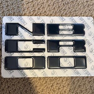 Ford Bronco Matte Black Emblem Letter Set